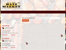 Tablet Screenshot of haysmarket.com
